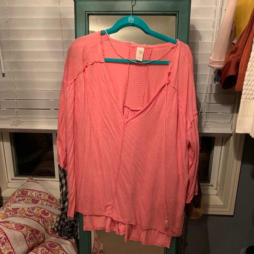 Pink Free People Tunic